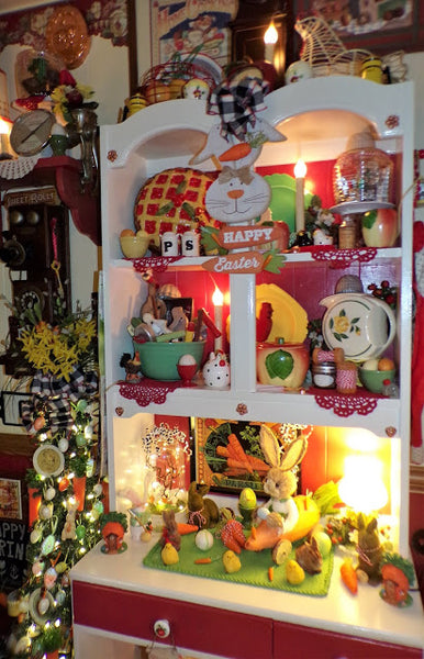 Easter Hutch in the Kitchen