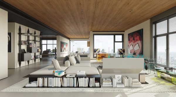 Art & Book Lover’s Youthful Luxury Home Interior