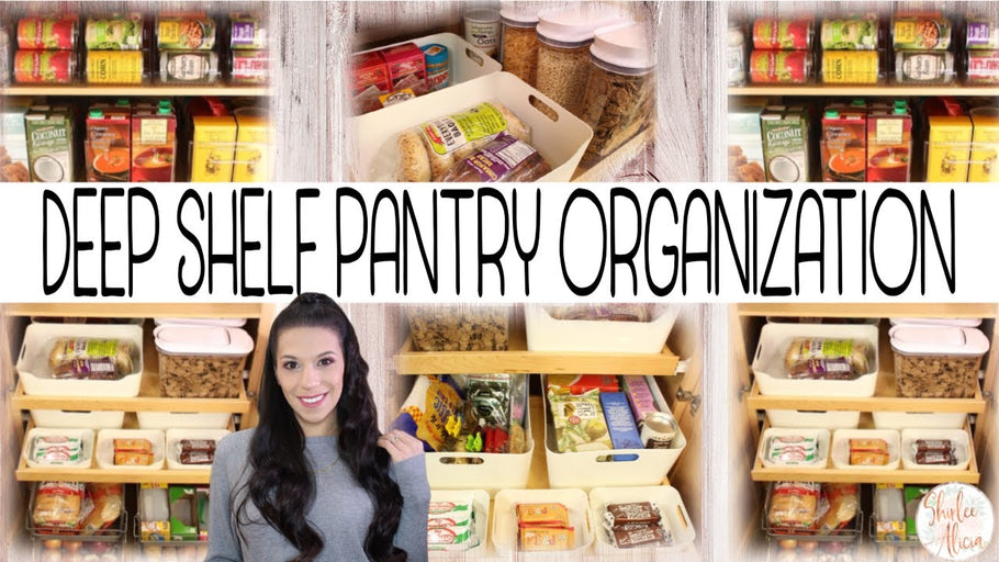 In this video, I share how I organized my deep shelf pantry organization