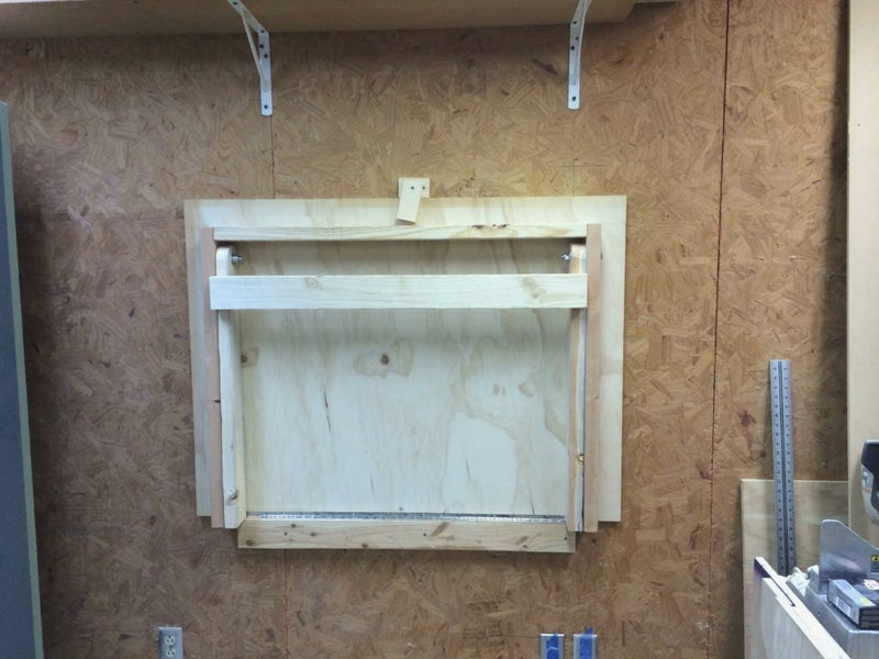 Inspiring Fold Down Workbench