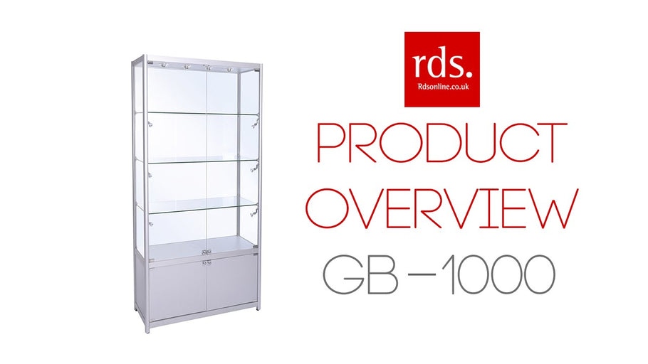 GB-1000 Glass Display Cabinet: This Trophy Display Cabinet Is Great For Displaying Your Collectibles While They're Safely Locked Behind The Toughened ...