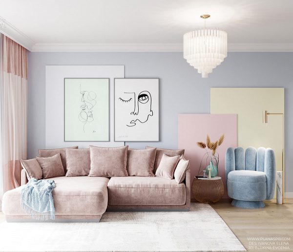 Pastel Coloured Interior With A Sweet Sense Of Fun