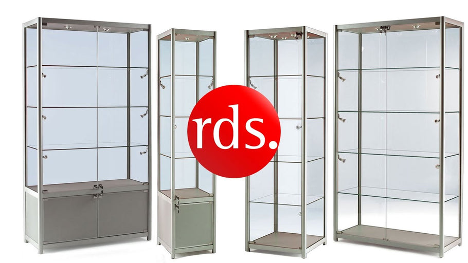We have a wide range of Display Cabinets and Glass Display Cases which are available on our website