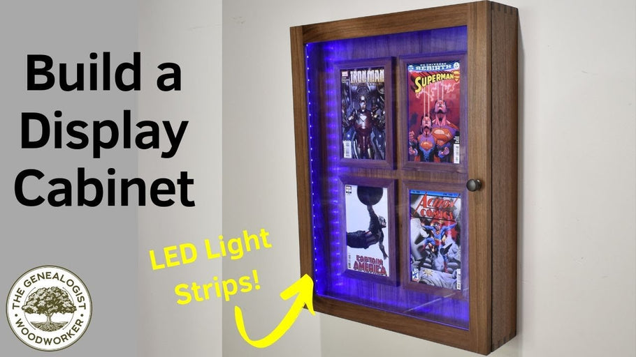 My son and I wanted a cabinet to display comic books