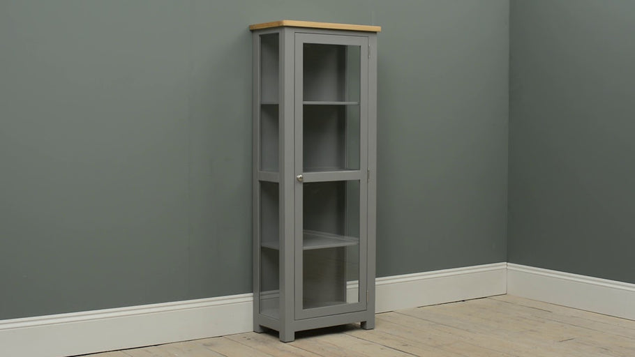 Handsome enough to be worthy of being on display itself, our beautifully made cabinet is glazed on three sides so your most treasured ornaments or ...