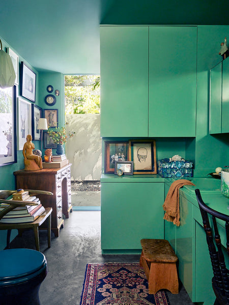 When Gallons of Car Paint Meet ’70s IKEA Cabinetry, You Get High-Shine Perfection