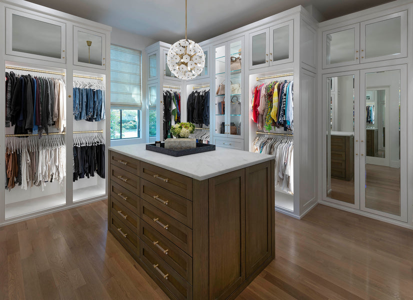 Retreat-like, high-end closet