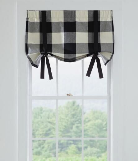 Scenic Buffalo Check Valance