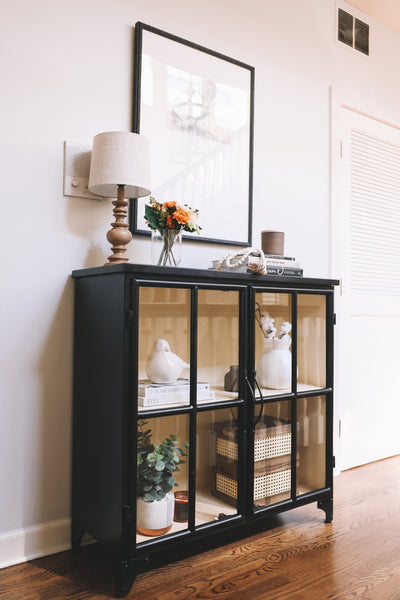 Decorating a Console Table for Fall