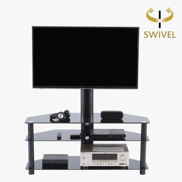 New Glass Tv Stand With Mount