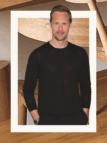 Actor Alexander Skarsgård’s Galley Kitchen Doesn’t Feel Small Thanks to This Cabinet Style