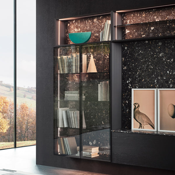 Cesar and Garcia Cumini create vertical wall unit informed by storage drawers