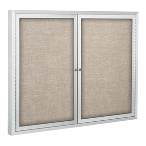 Standard Enclosed Bulletin Board With Two Hinged Doors