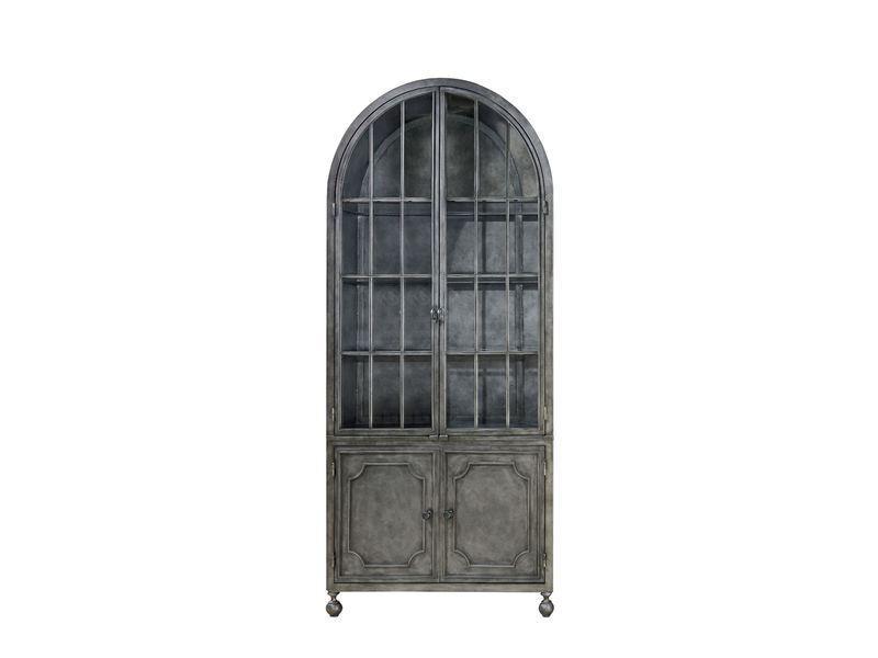 Remix Curated Antiqued Iron Metal Display Cabinet