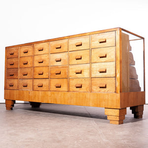 1950s Twenty Four Drawer Haberdashery Unit / Chest of Drawers / Display Cabinet