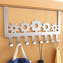 Load image into Gallery viewer, On amazon stainless steel over door hooks home kitchen cupboard cabinet towel coat hat bag clothes hanger holder organizer rack 8pcs suitable for the thickness door