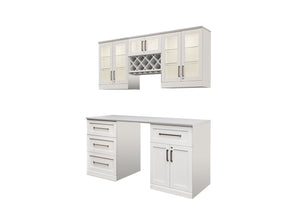 Home Bar 6 Piece Cabinet Set - 24"
