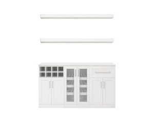 Home Bar 6 Piece Cabinet Set - 21"