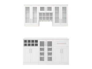 Home Bar 7 Piece Cabinet Set - 21"