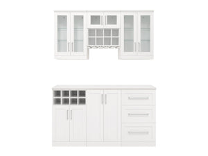 Home Bar 7 Piece Cabinet Set - 21"