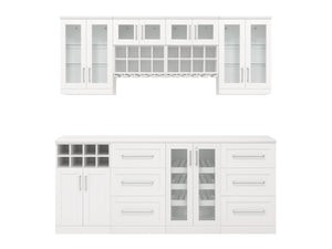 Home Bar 9 Piece Cabinet Set - 21"