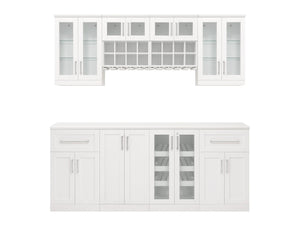 Home Bar 9 Piece Cabinet Set - 21"