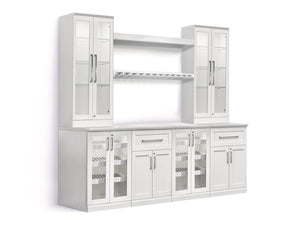 Home Bar 9 Piece Cabinet Set - 24"