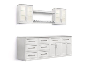 Home Bar 9 Piece Cabinet Set - 24"