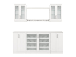 Home Bar 8 Piece Cabinet Set - 21"