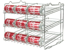 Load image into Gallery viewer, Organize with sorbus can organizer rack 3 tier stackable can tracker pantry cabinet organizer holds up to 36 cans great storage for canned foods drinks and more in kitchen cupboard pantry
