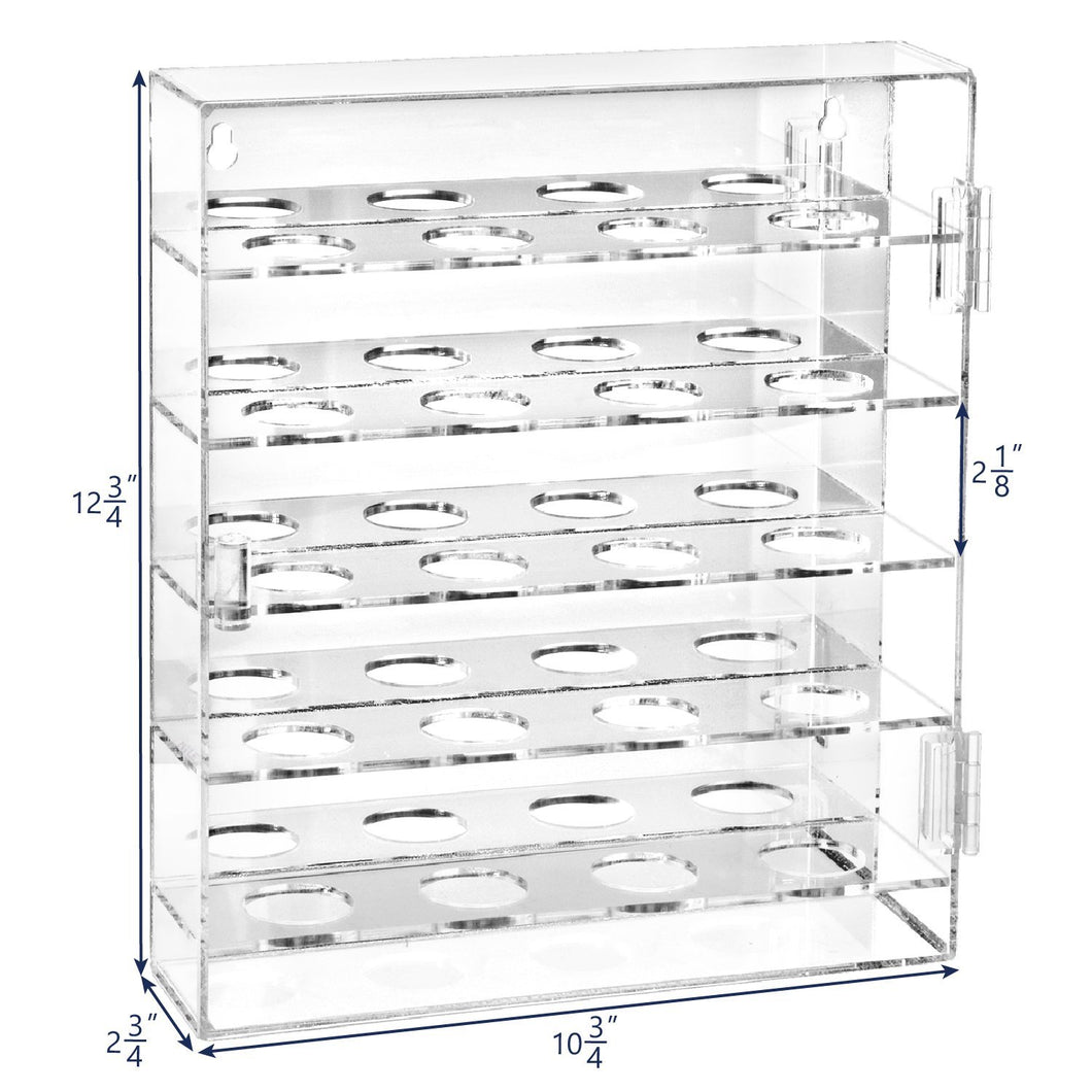 #COTMG4020 Acrylic Mountable Golf Display Cabinet for 20 Golf Balls with Mirrored Back