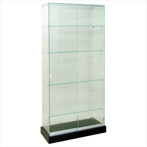 Retail Display Cabinets-Frameless Glass Wall Display Cases