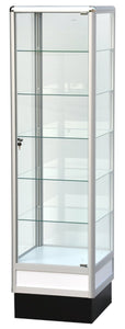 Glass Cabinet With Aluminum Frame - 72(H) x 20(L) x20(D) - Inch