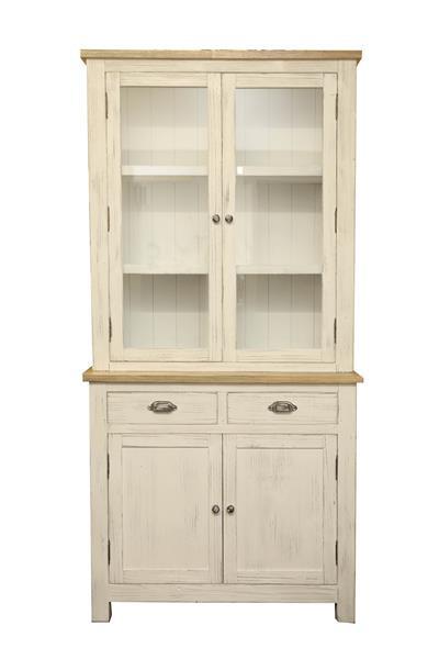 Stunning Sideboard Display Cabinet French Country Chic Distressed Wood