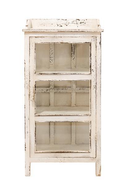 Amélie French Country Display Cabinet Cupboard Wood & Glass