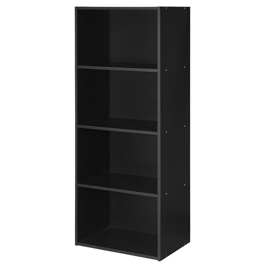 4 Tier Open Shelf  Storage Display Cabinet-Black