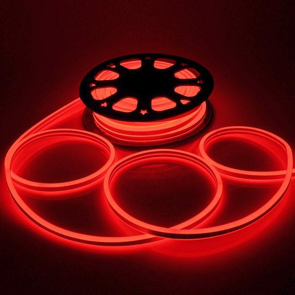 DELight Flex LED Neon Rope Light 50ft Red